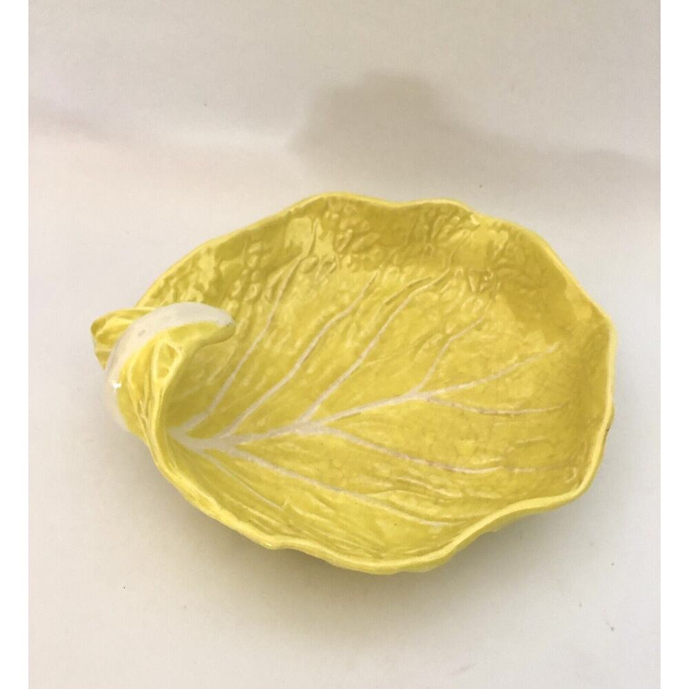 Vintage Secla Yellow Secla Cabbage Decorative Bowl Made In Portugal 7”
